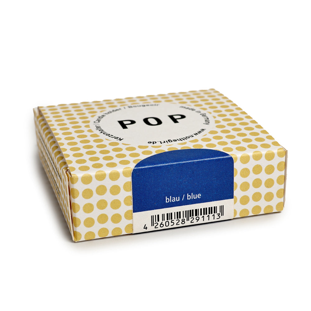 Kerzenhalter POP Signalblau