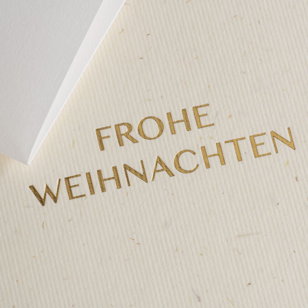Klappkarte WEIHNACHTEN HANFPAPIER