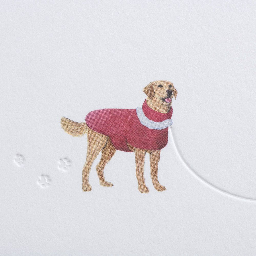 Klappkarte WEIHNACHTSHUND