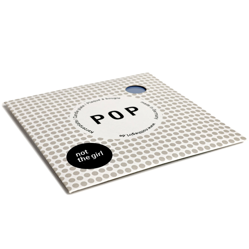 Kerzenteller Big POP Graublau
