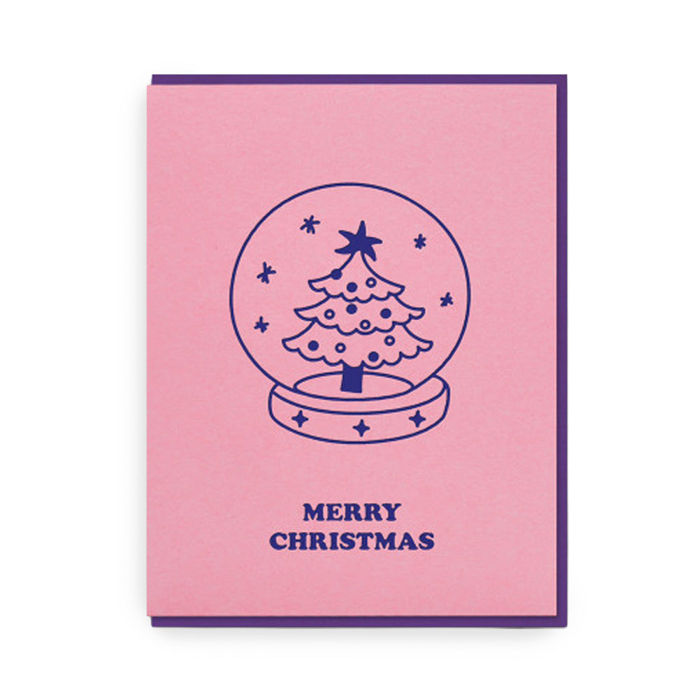 Klappkarte Snow Globe Christmas