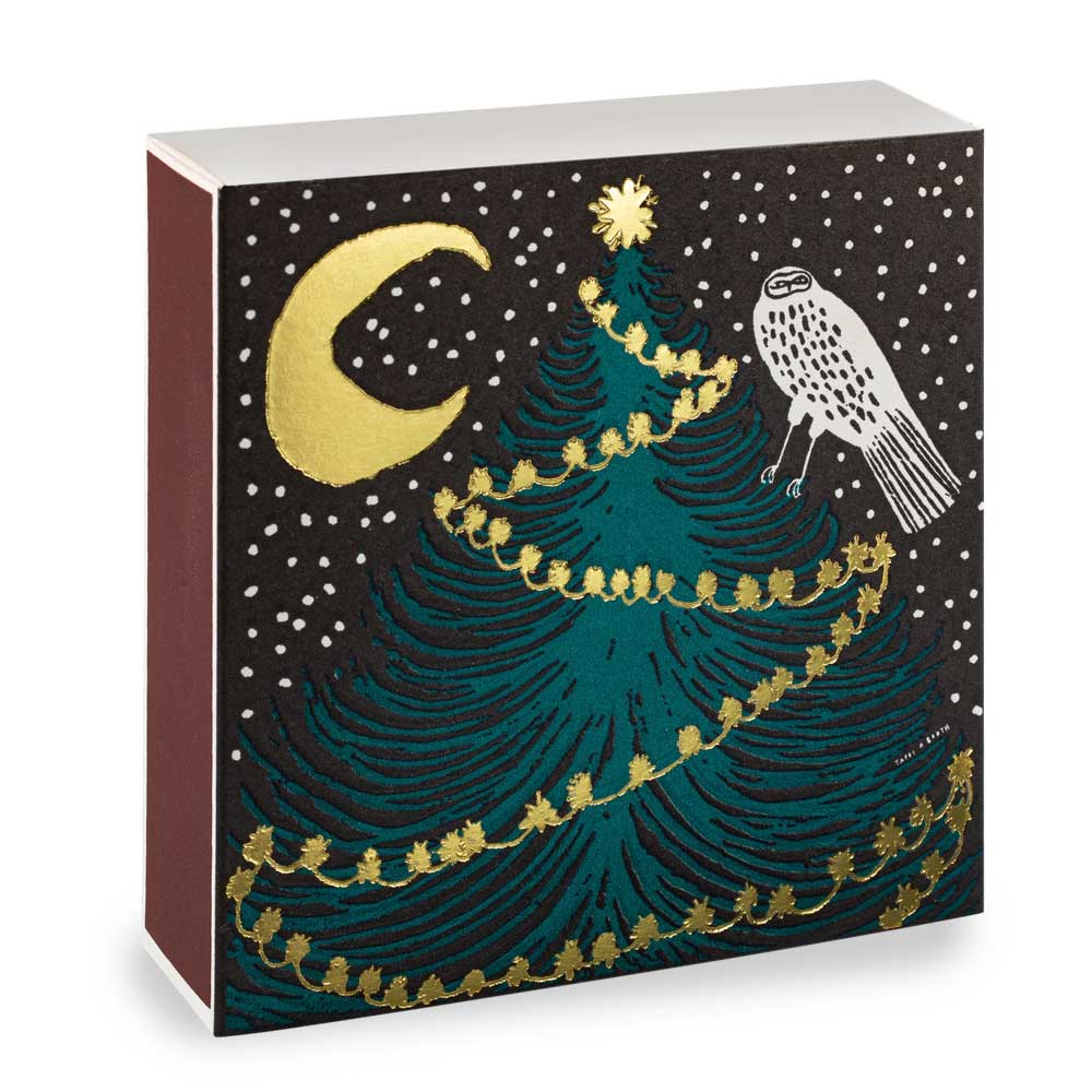 Luxury Matches Owl, Moon and Tree B389