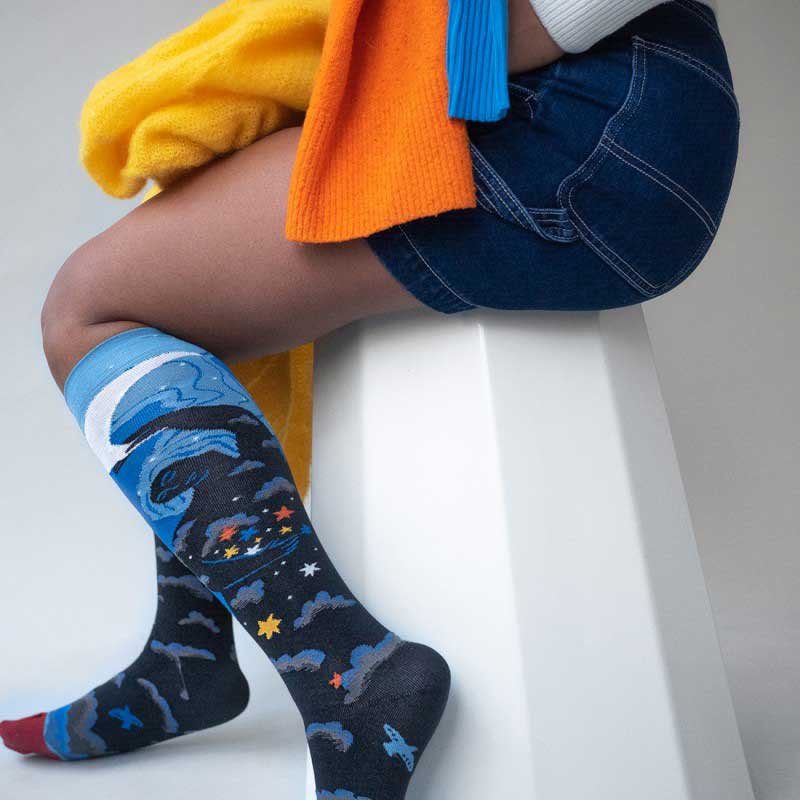 Knee-High Socks Night EC 904 (39-41)