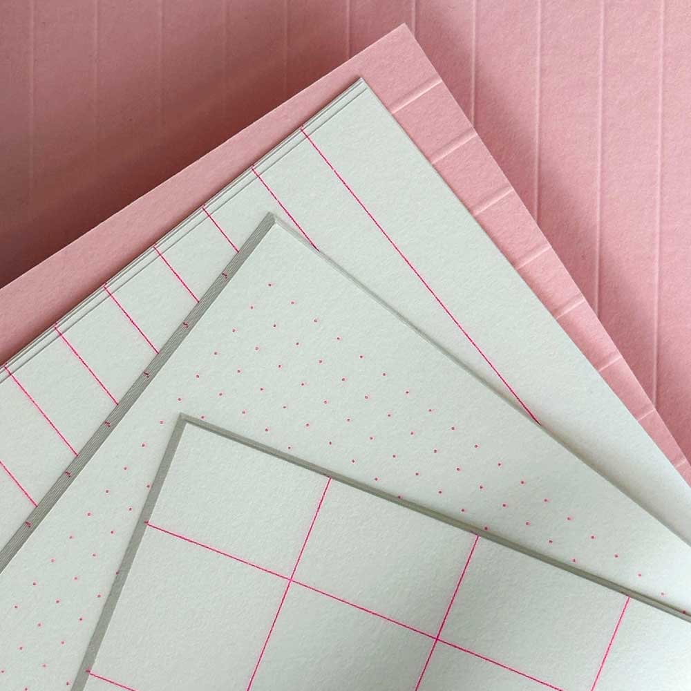 Grid Notizbuch Powdered Pink