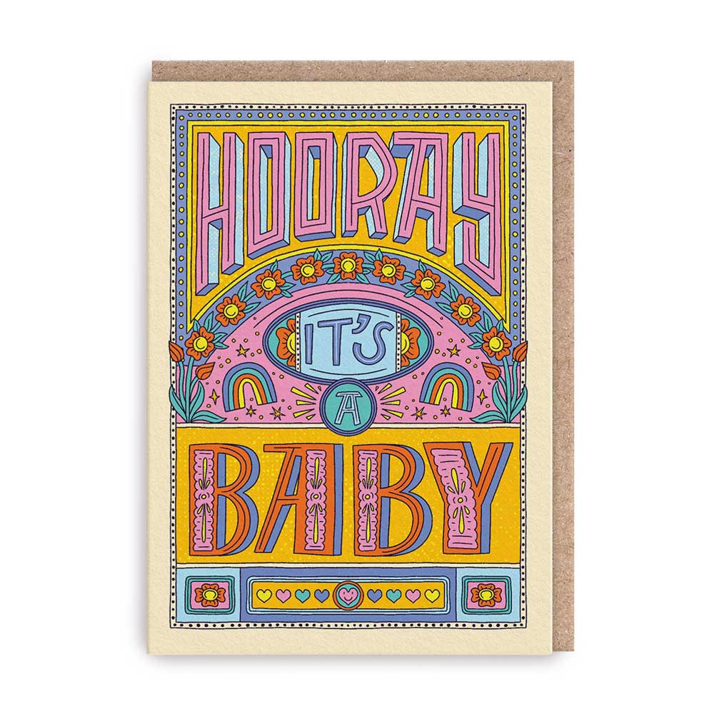 Klappkarte HOORAY BABY