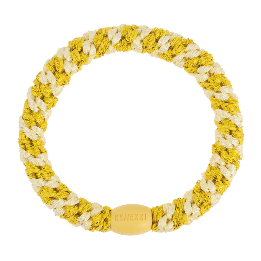 KKNEKKI Light yellow sun glitter stripe