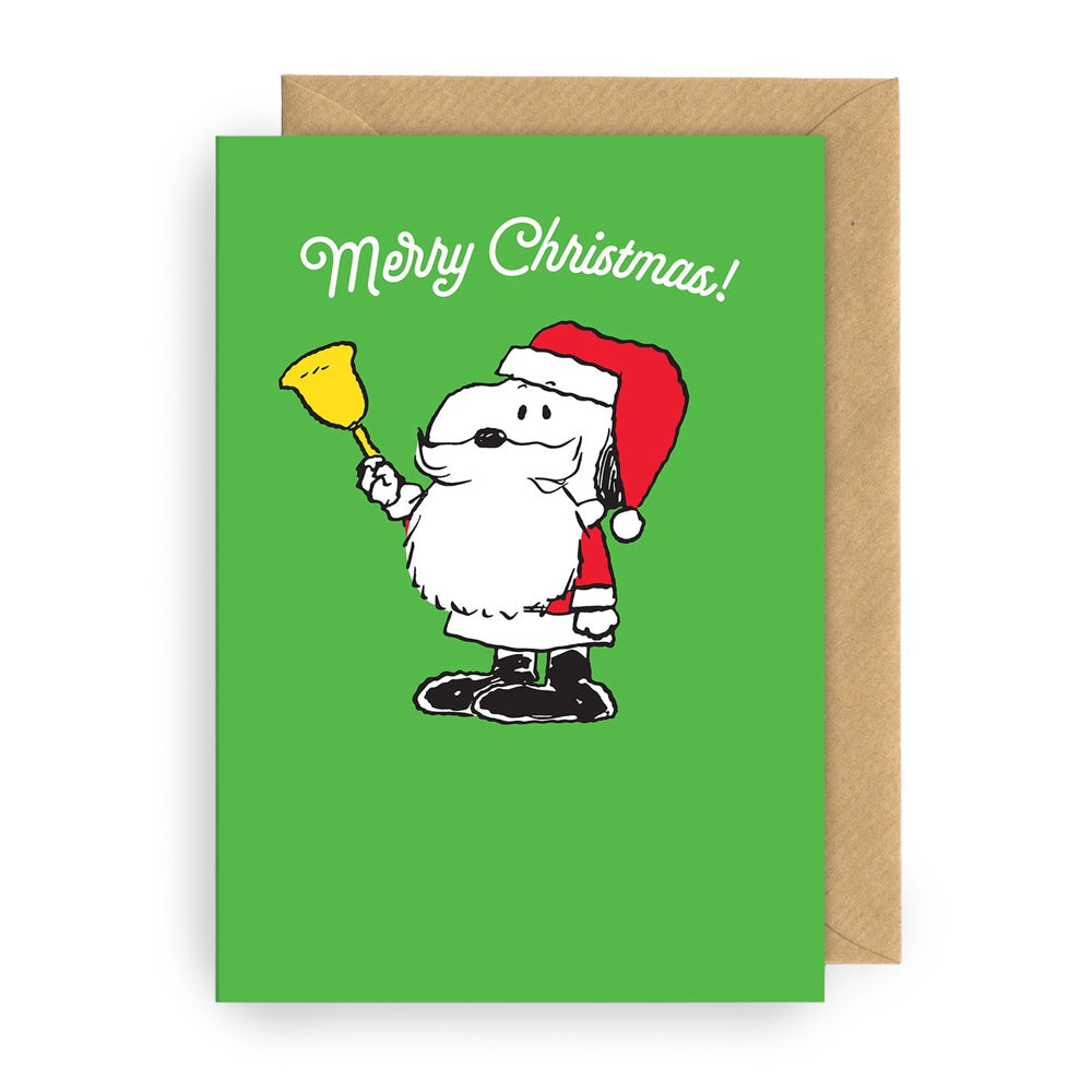 Klappkarte Snoopy-Santa