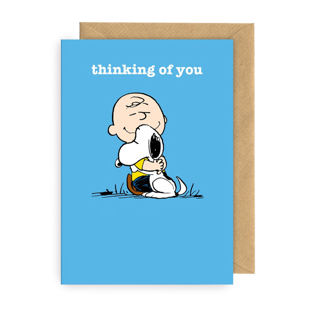 Klappkarte Snoopy Thinking of you