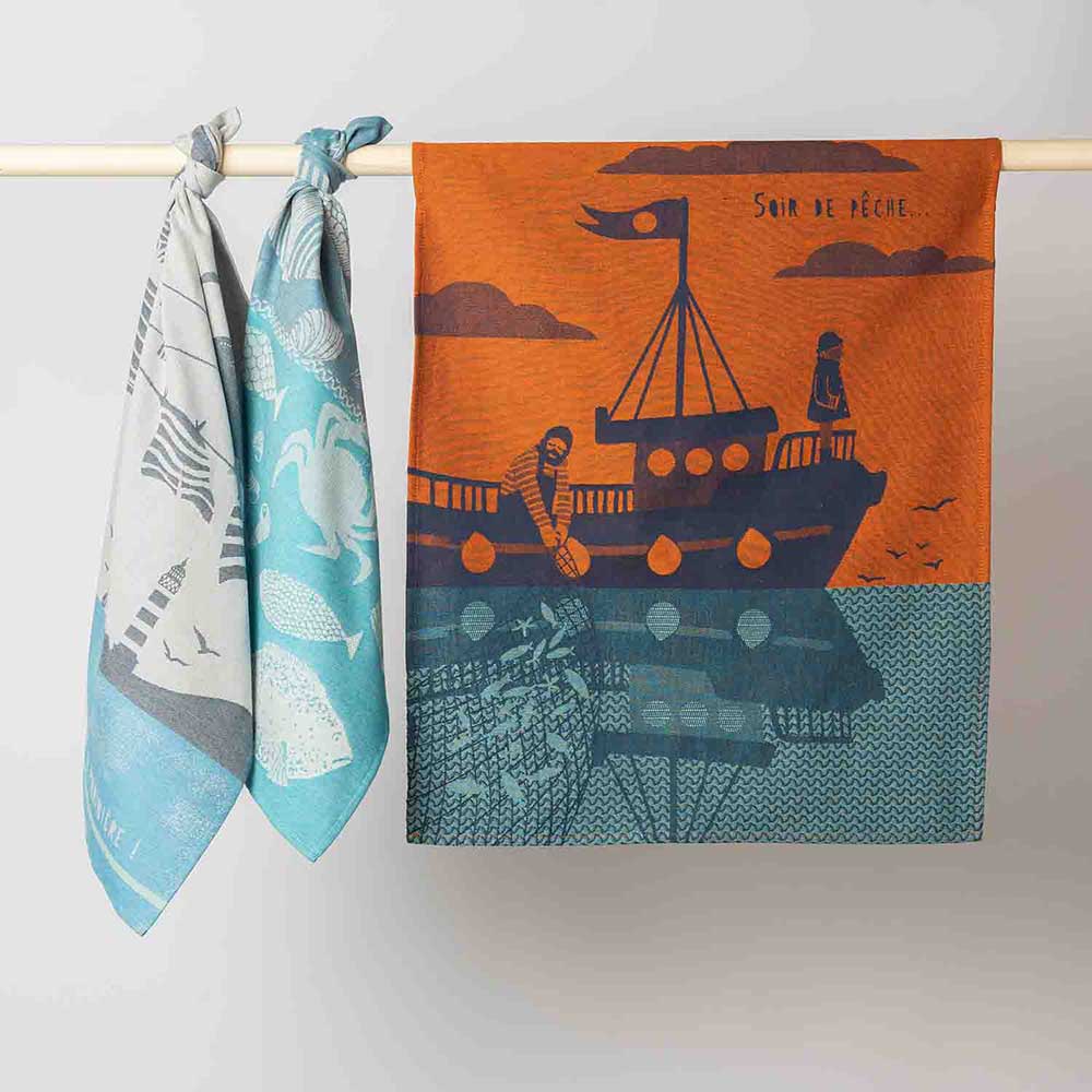 Tea towel SOIR DE PÊCHE