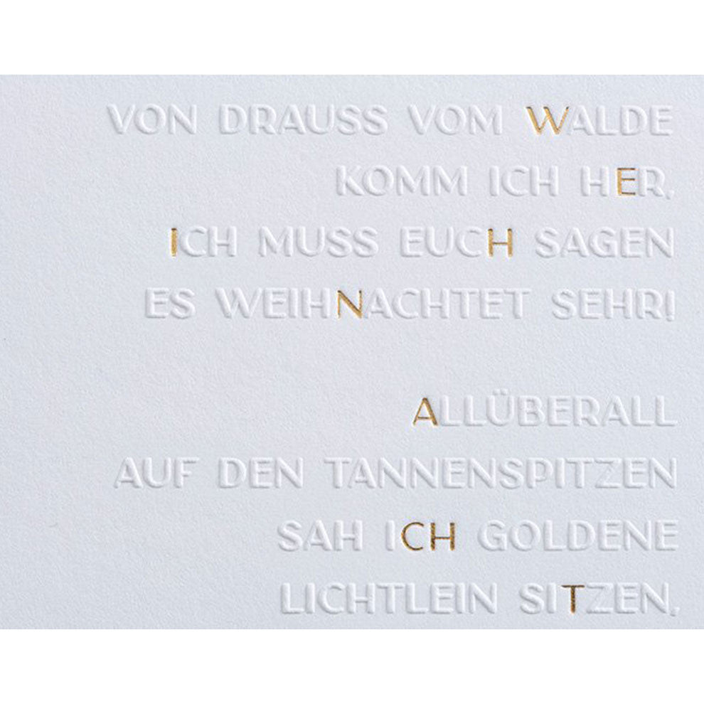 Klappkarte VON DRAUSS VOM WALDE