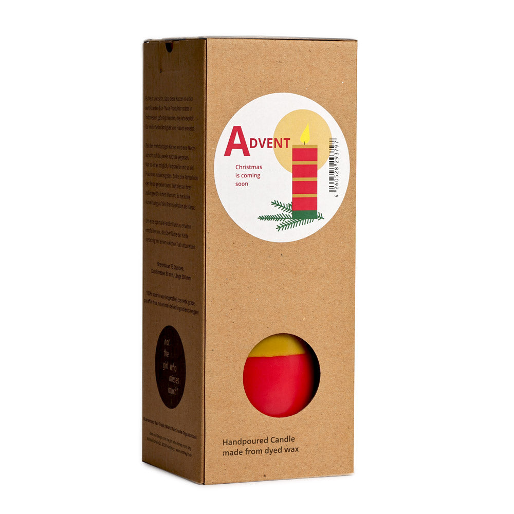 Blockkerze ADVENTSKRANZ