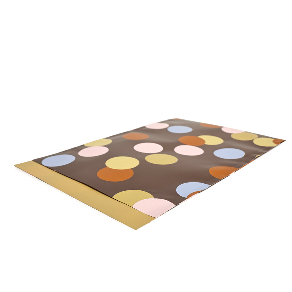 Papiergeschenktüte Big Confetti brown (M)