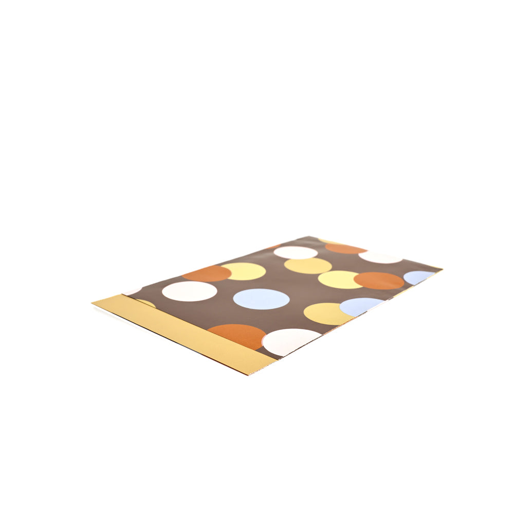 Papiergeschenktüte Big Confetti brown (S)