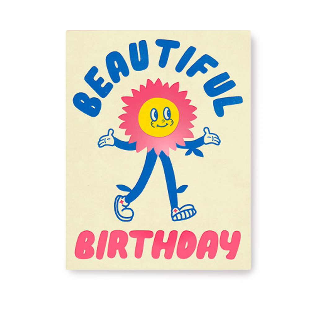 Postcard Birthday flower