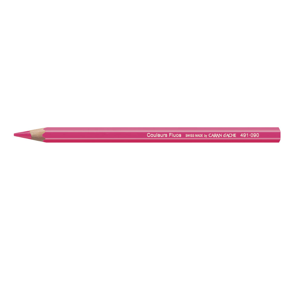Caran d'Ache FLUOS Colouring Pencil Neon Pink