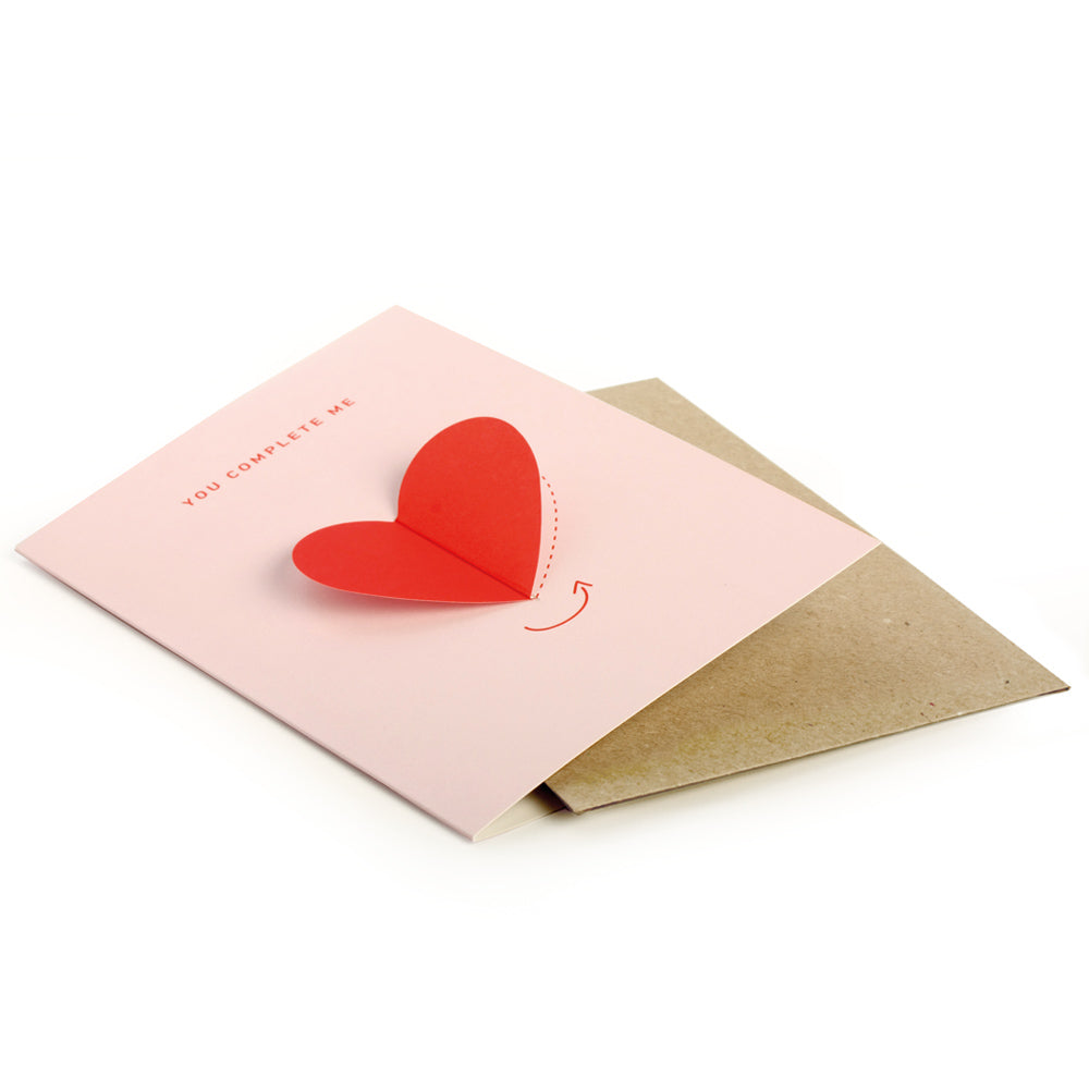 3D Pop-Up Card YOU COMPLETE ME