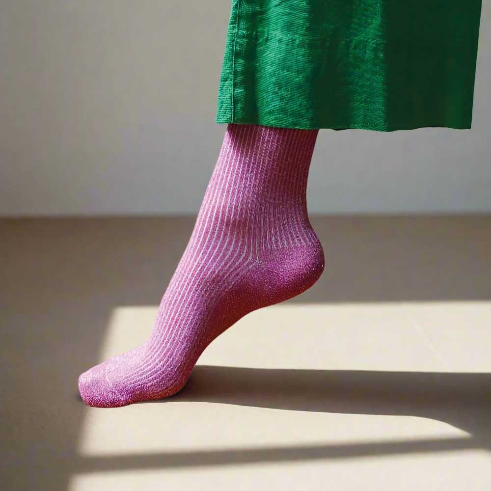 Sparkly Socks Fuchsia 36-40