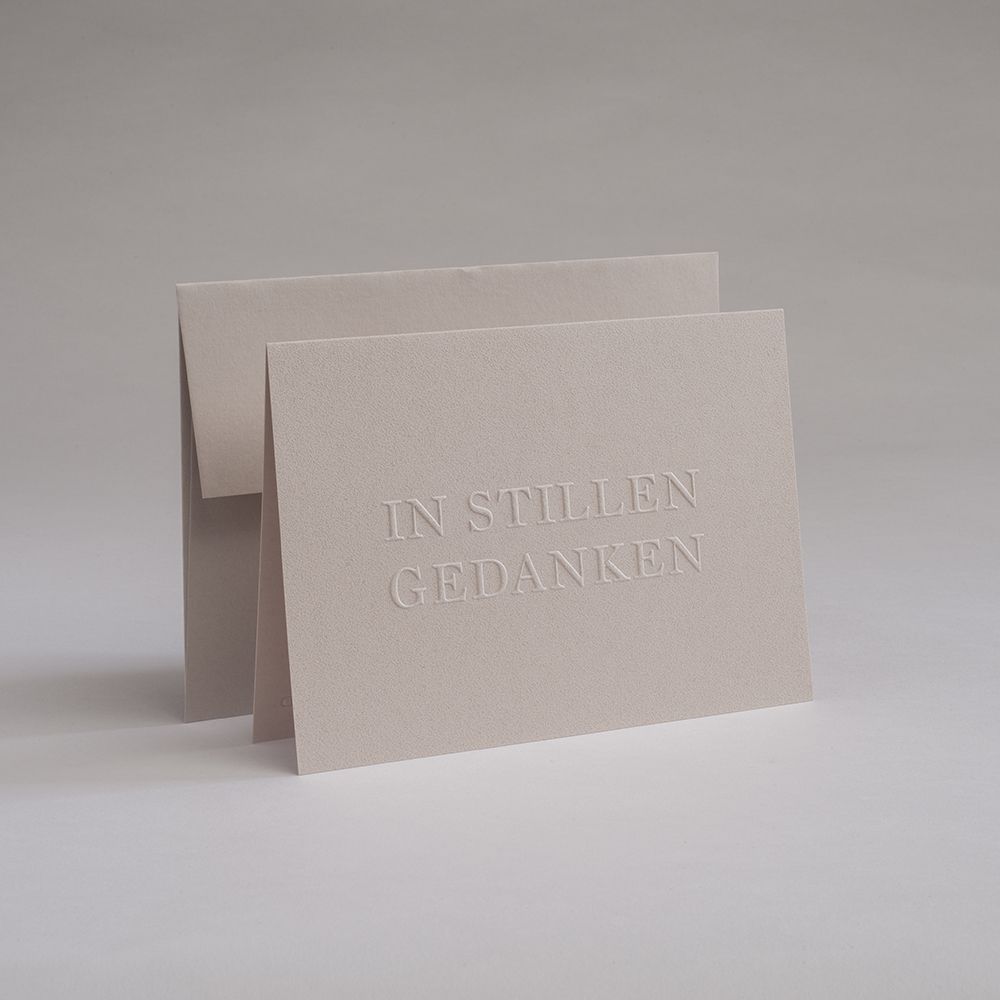 Folding Card IN SILENT THOUGHTS