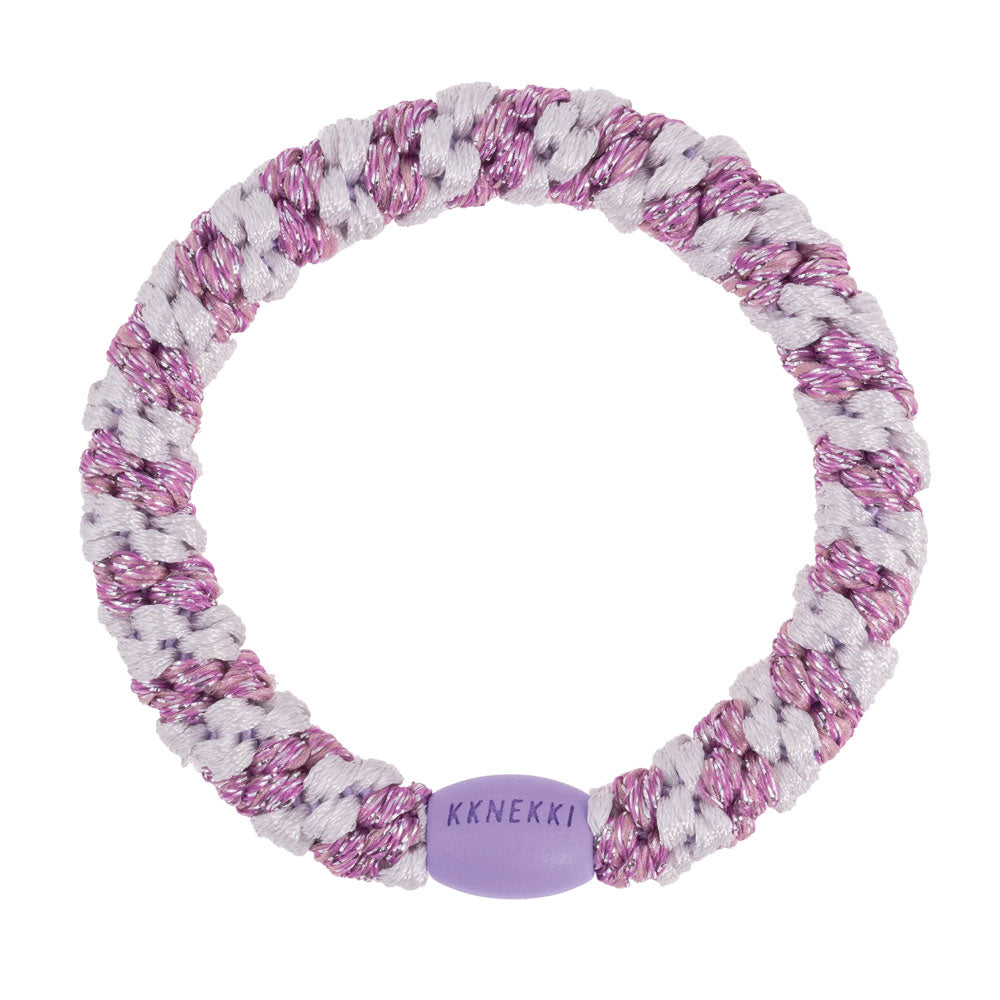 KKNEKKI Lavender pink glitter stripe