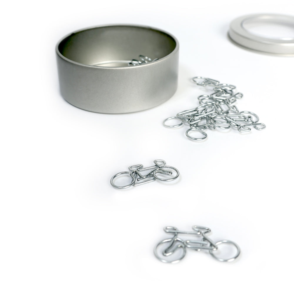 Büroklammer Set Fahrrad