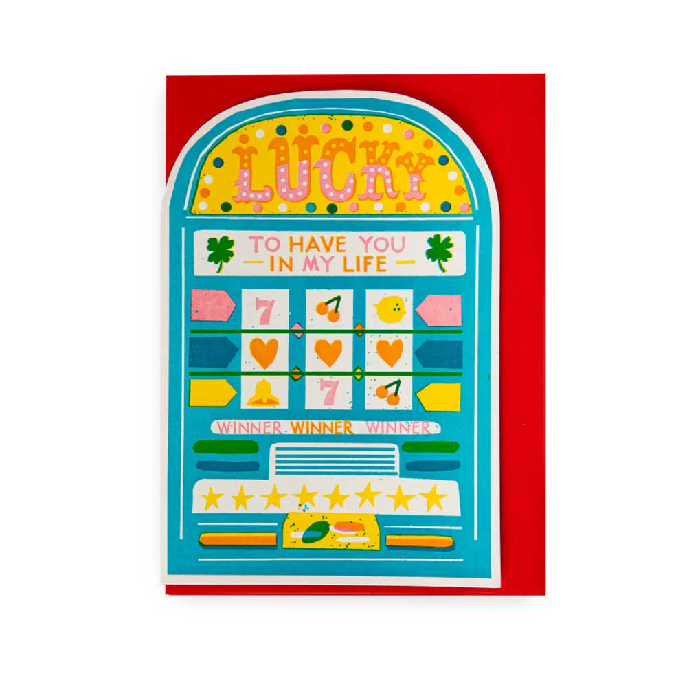 Klappkarte LUCKY SLOT MACHINE