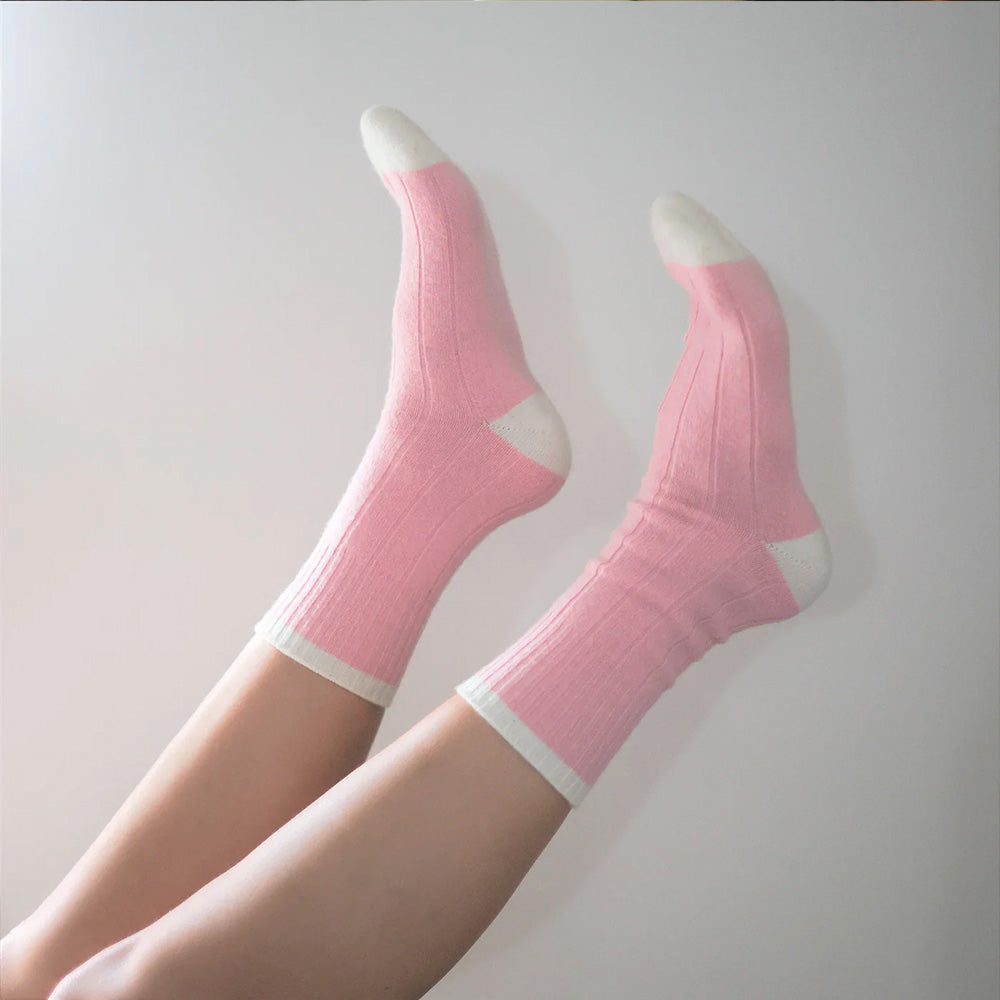 Merino Wool Socks Light Pink 36-40