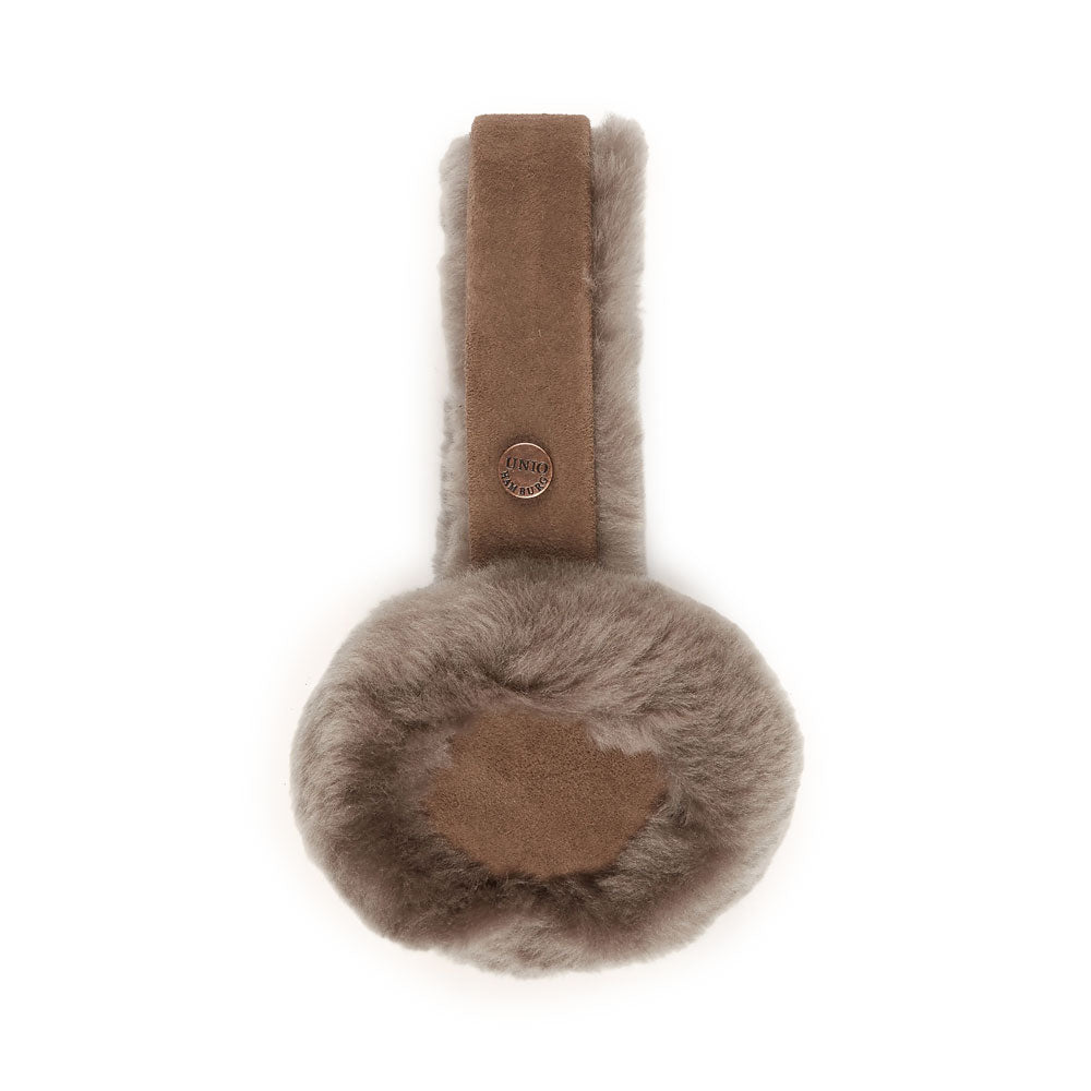 Lambskin Ear Warmers Taupe