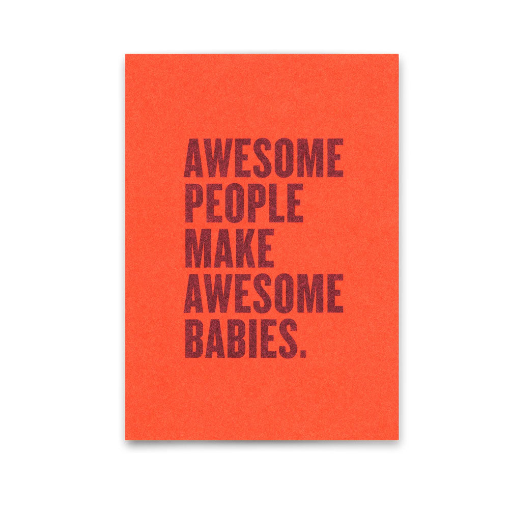 Postkarte Awesome Baby