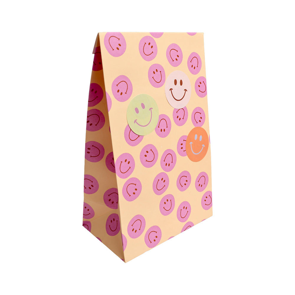 3 Smiley Stickers pastel