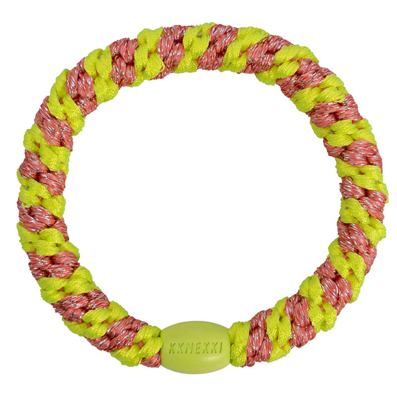 KKNEKKI Stripe coral neon yellow