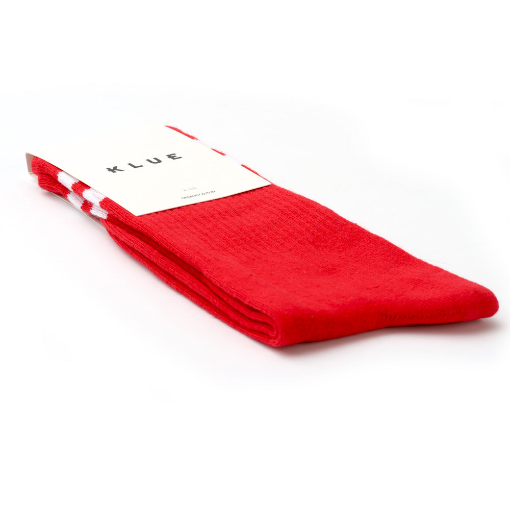 Tennissocken Rot/Weiß 41-46