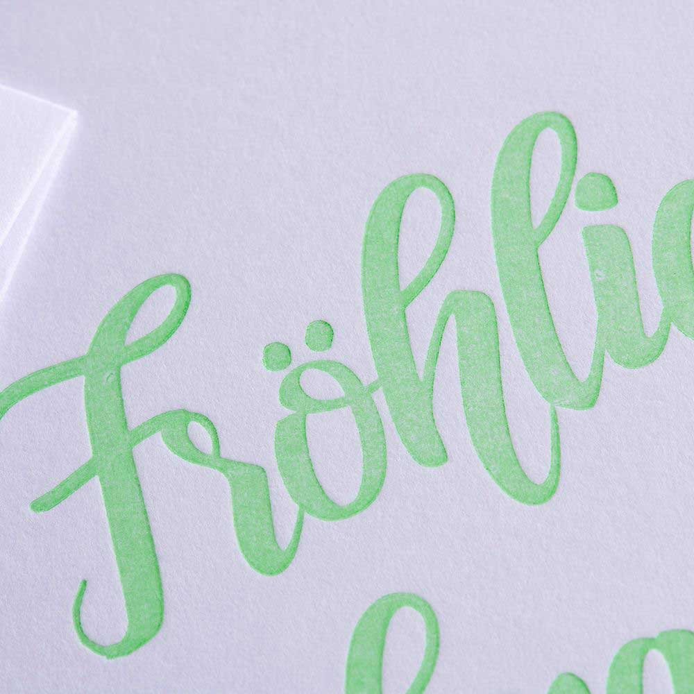 Folded Card CHRISTMAS NEON GREEN