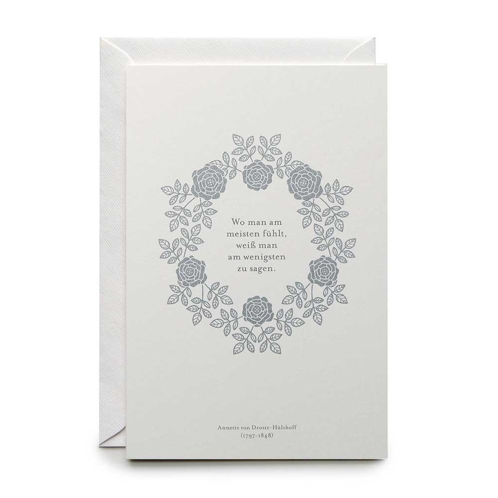 Folded card DROSTE-HÜLSHOFF