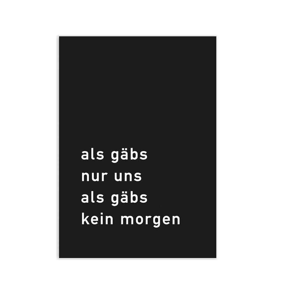 Postkarte Als gäbs nur uns