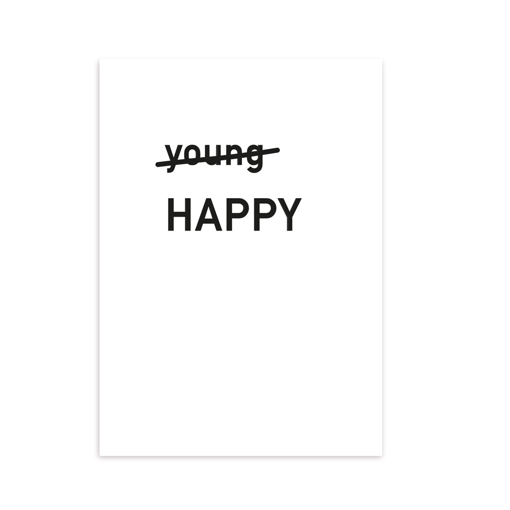 Postcard Young / Happy
