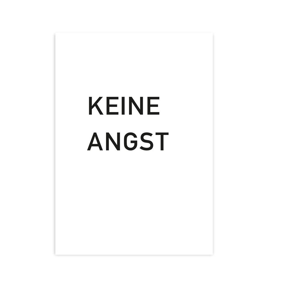 Postkarte Keine Angst