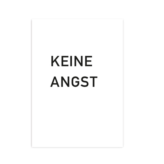 Postkarte Keine Angst
