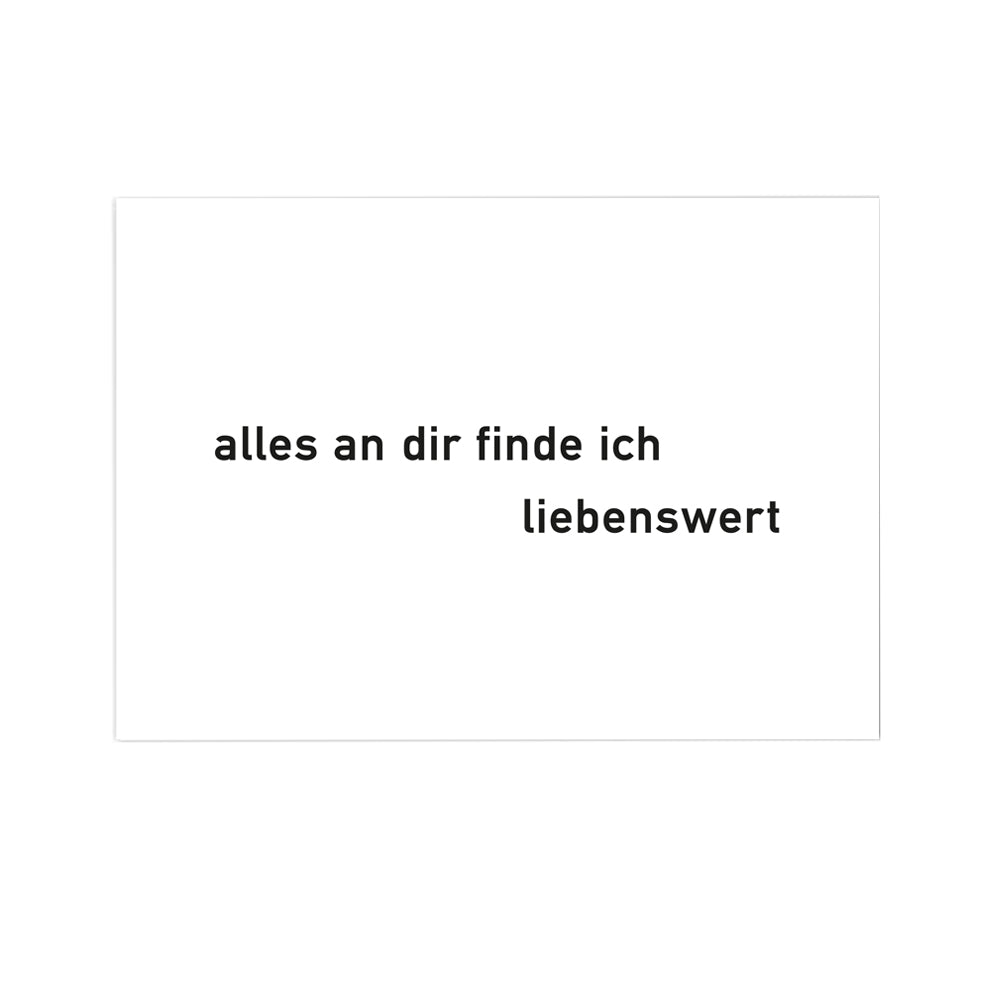Postkarte Liebenswert