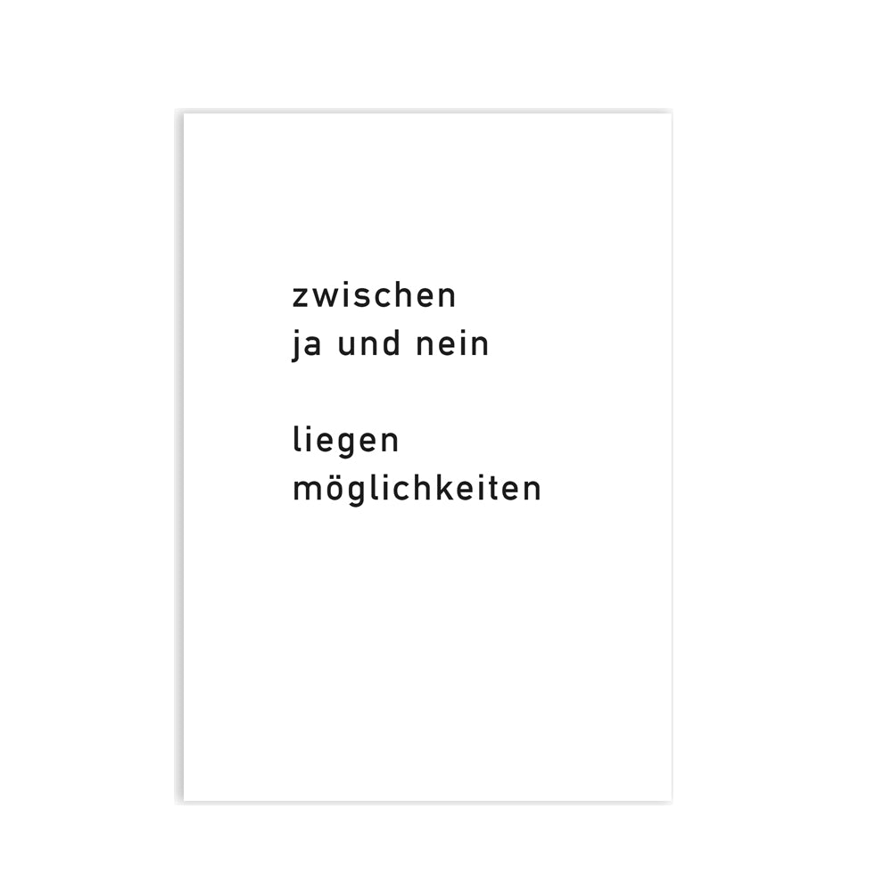 Postkarte Möglichkeiten