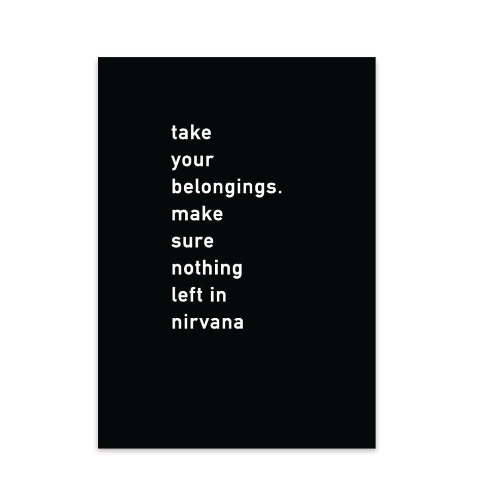 Postkarte Nirvana