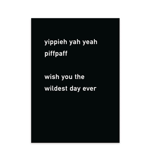 Postcard Yippie Yah Yeah