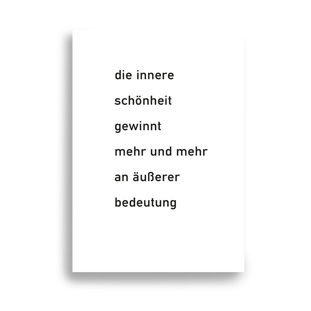 Postkarte Schönheit