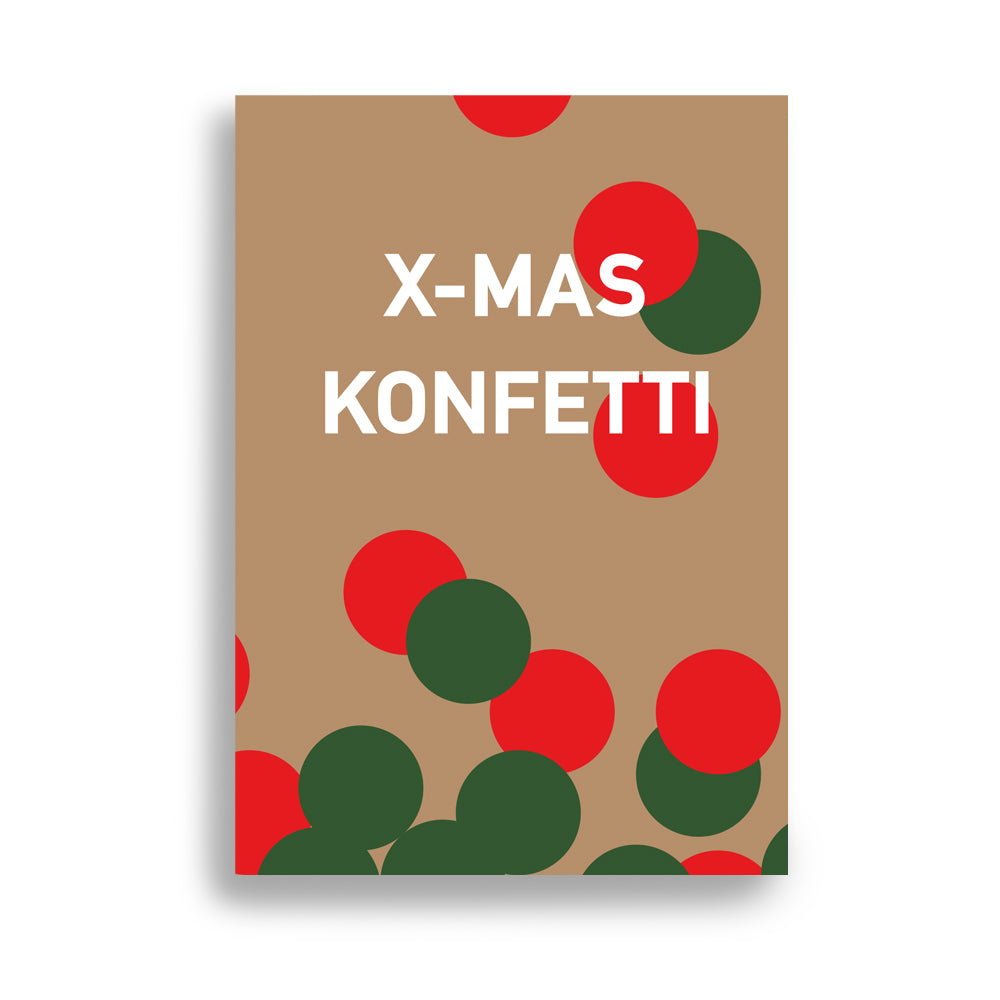 Postkarte Xmas Konfetti