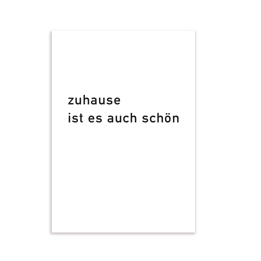 Postkarte Zuhause