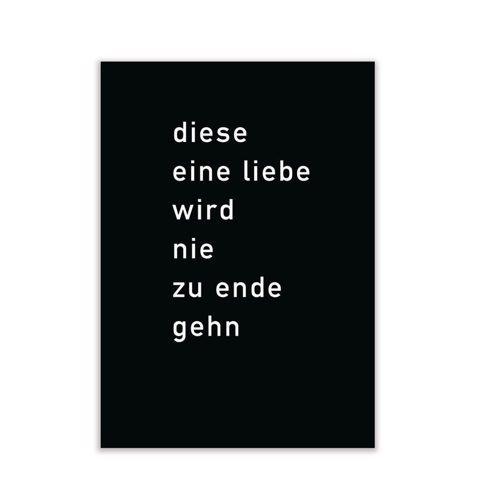 Postkarte Diese eine Liebe