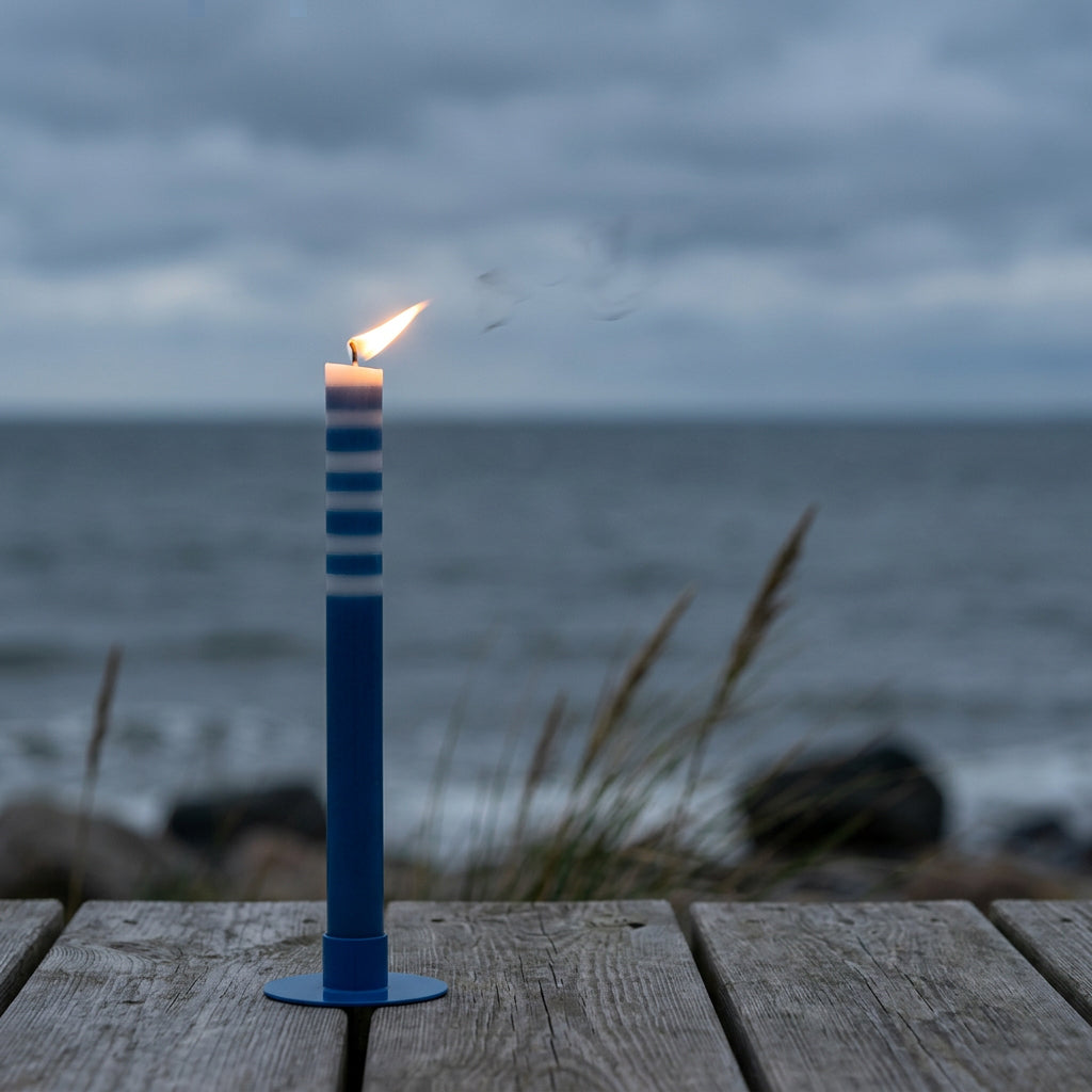 Kerzenhalter POP Signalblau