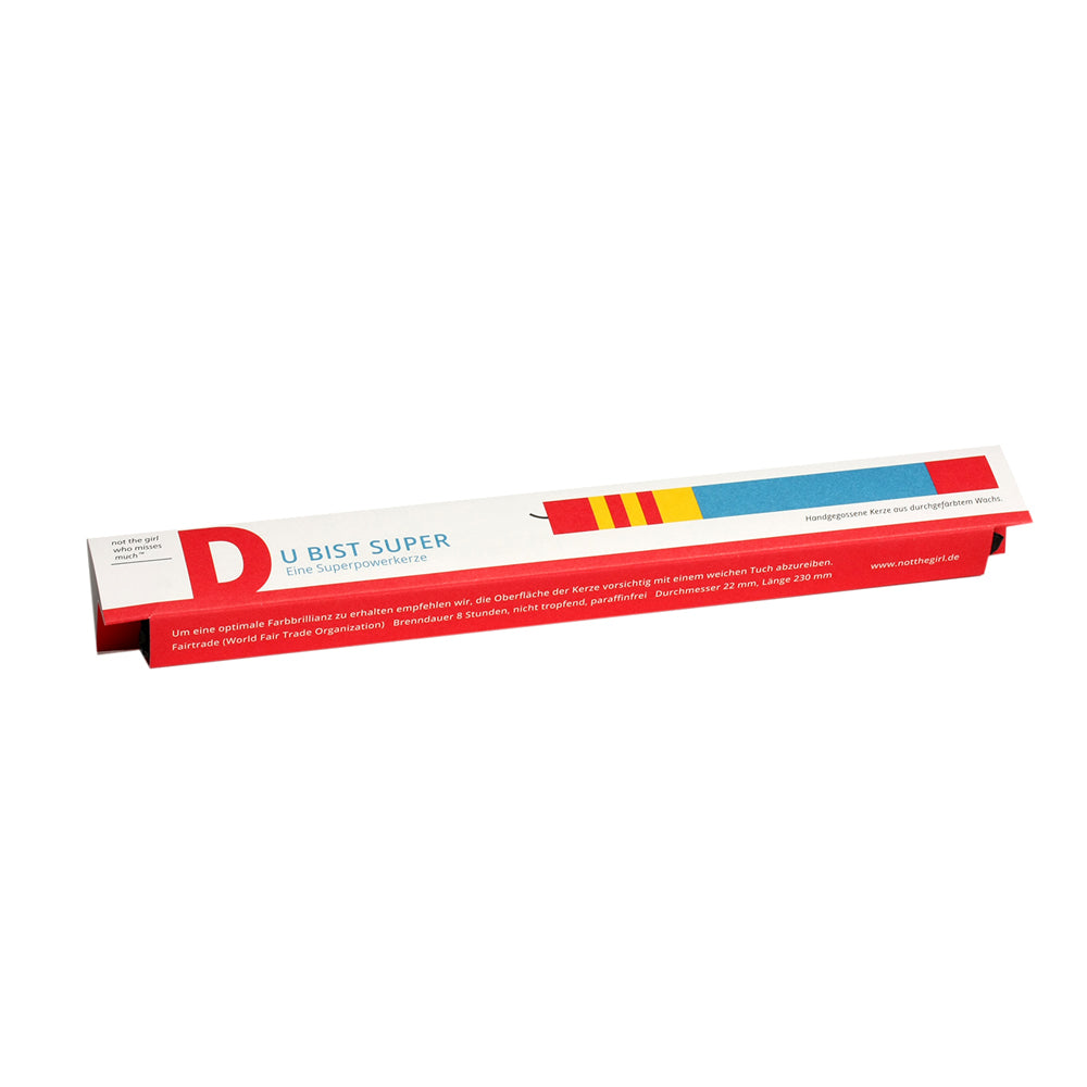 DU BIST SUPER Kerze