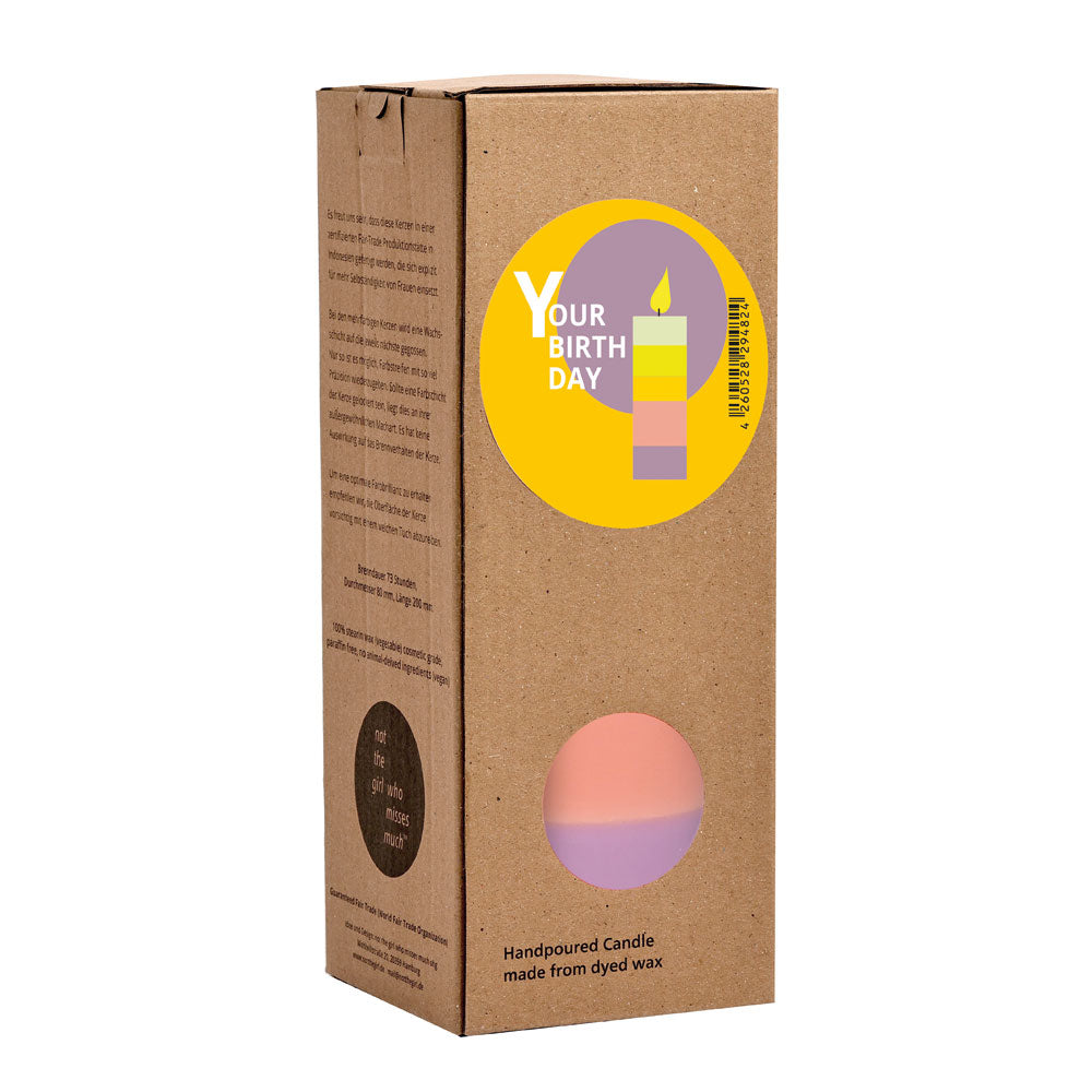 Pillar Candle YOUR BIRTHDAY