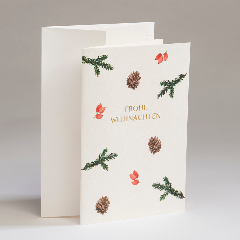 Klappkarte HANFPAPIER WEIHNACHTEN