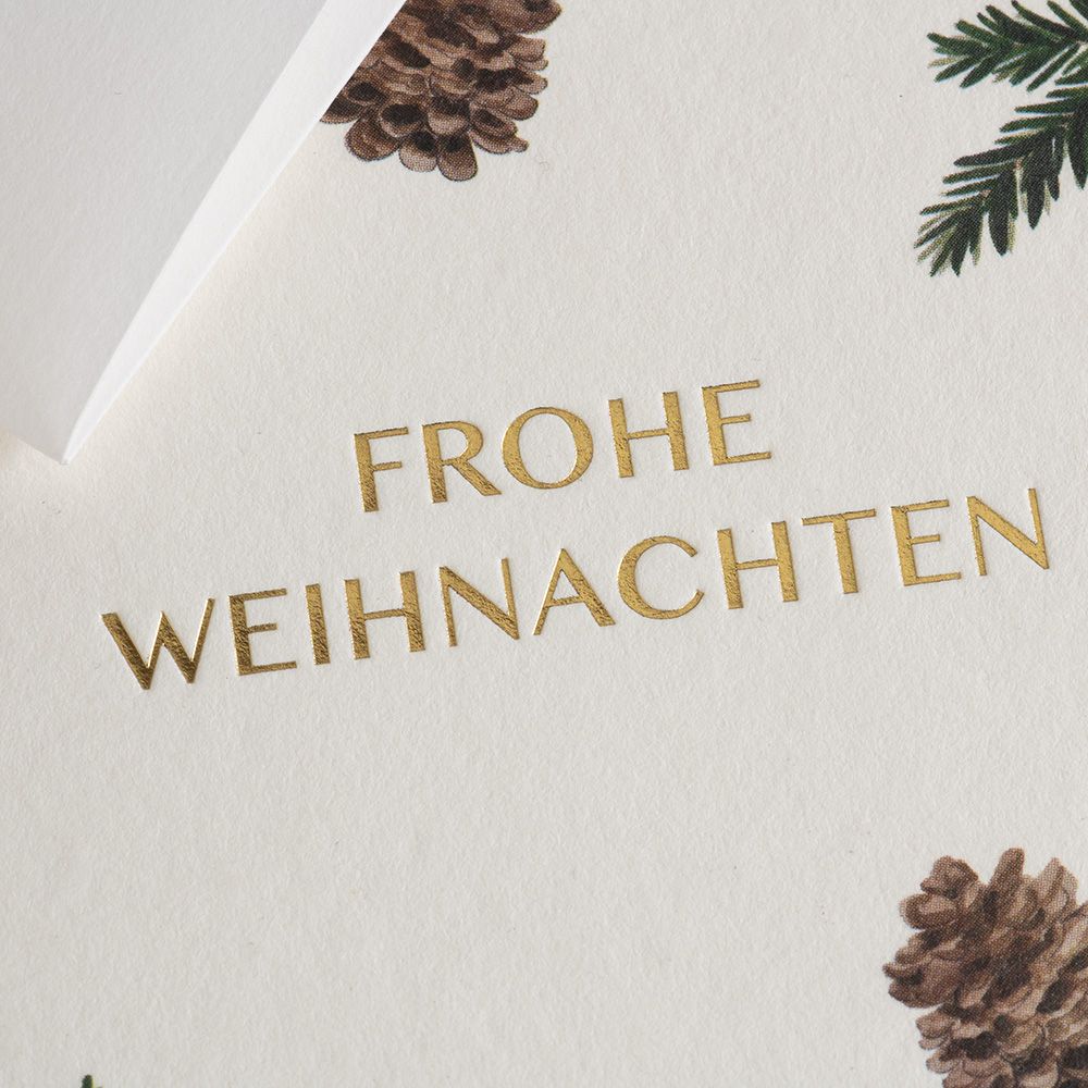 Klappkarte HANFPAPIER WEIHNACHTEN